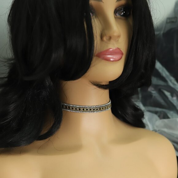 Fancy Choker Necklace Adjustable black Chokers  (#71) - Picture 12 of 12